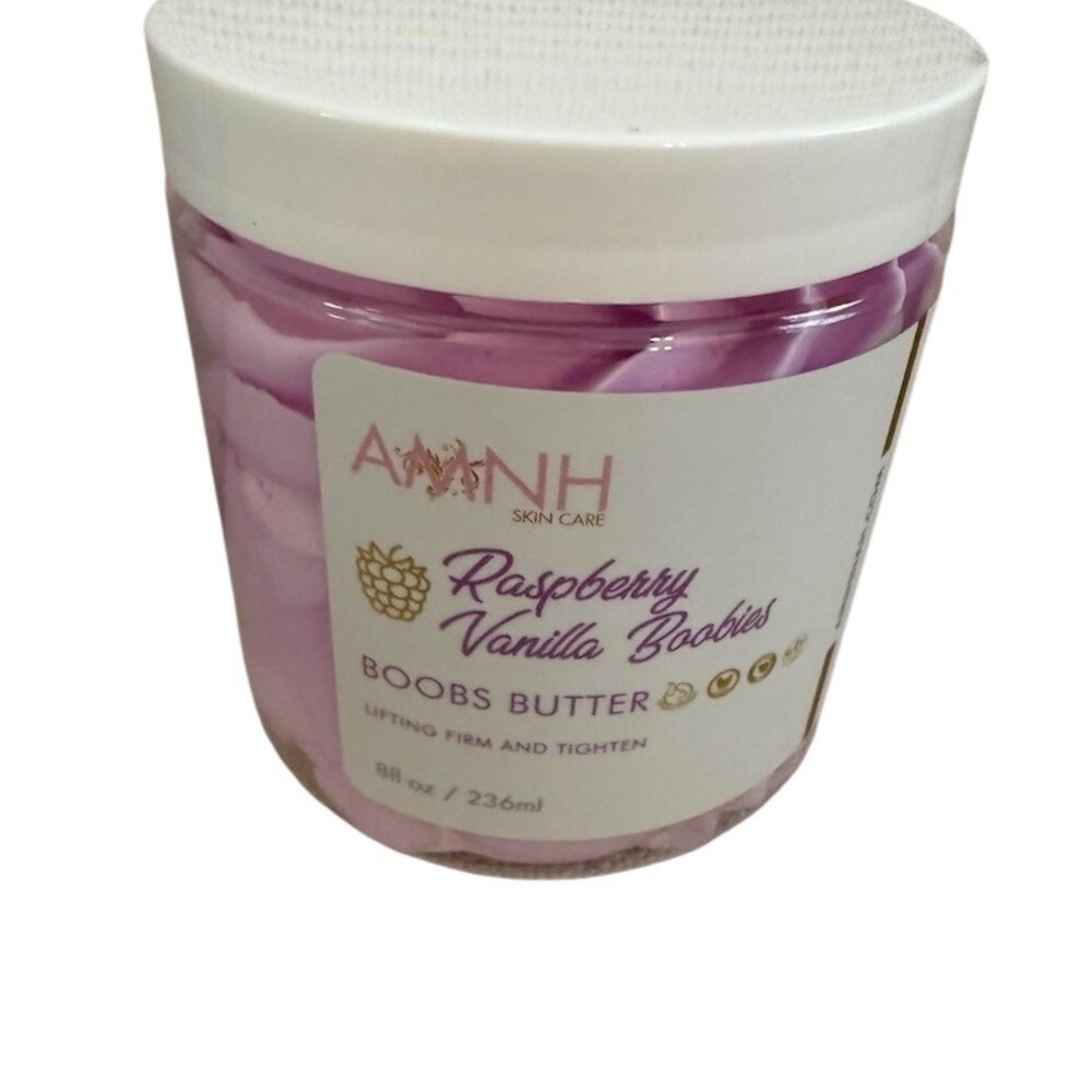 AMNH Skin Care Boobies Butter Raspberry Vanilla Firming Tightening 8 fl oz
